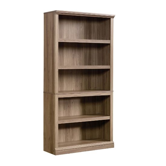 Picture of Sauder Select 69 13/16inH 5-Shelf Transitional Bookcase, Oak/Light Finish, Standard Delivery