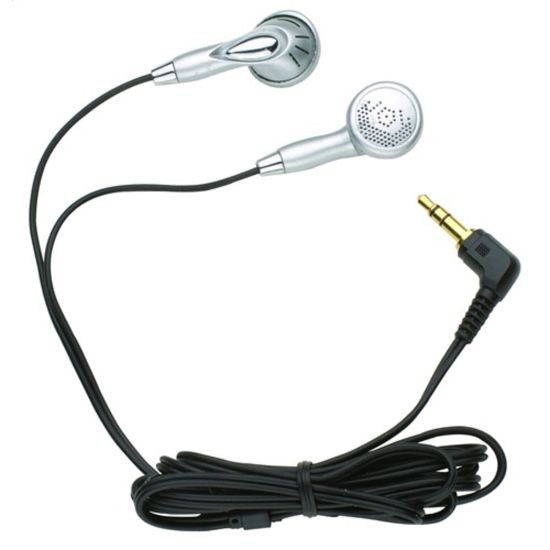 Picture of Hamilton HA-Bud Earphone - Stereo - Silver - Mini-phone (3.5mm) - Wired - Earbud - Binaural - Outer-ear - 4 ft Cable