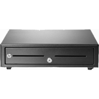 Picture of HP Cash Drawer - 2 Media Slot - 3 Lock PositionPrinter Driven - Black - 4.3in Height x 16.3in Width x 16.2in Depth