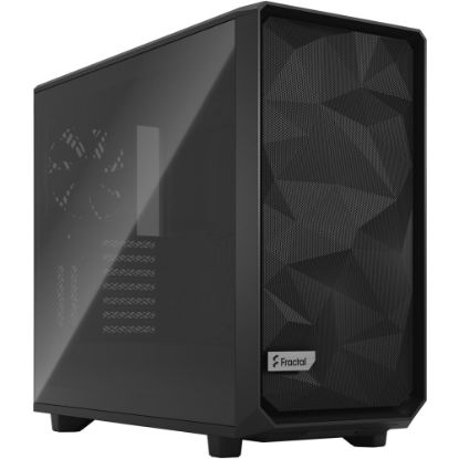 Picture of Fractal Design Meshify 2 Computer Case - Black - Steel, Tempered Glass - 8 x Bay - 3 x 5.51in x Fan(s) Installed - 0 - EATX, ATX, Micro ATX, Mini ITX Motherboard Supported