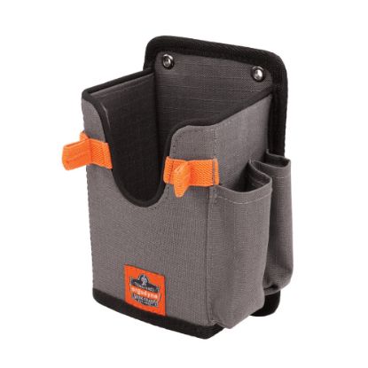 Picture of Ergodyne Squids 5543 Handheld Barcode Scanner Mount Holder With Fastener Straps, Large, 10in, Gray