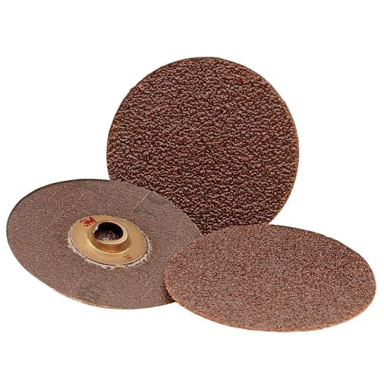 Picture of 3M Roloc Discs 361F, Aluminum Oxide, 3in Diameter, 80 Grit, Roll On Mount