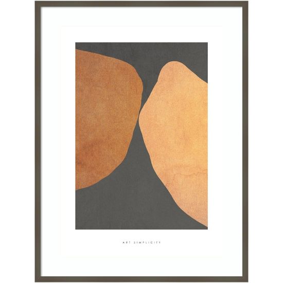 Picture of Amanti Art Art Simplicity 4 by Design Fabrikken Wood Framed Wall Art Print, 41inH x 31inW, Gray