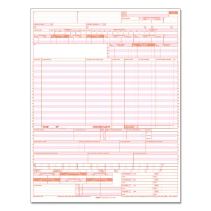 Picture of ComplyRight UB04 Hospital Claim Laser Cut Forms, 1-Part, Box Of 2,500