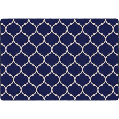 Picture of Flagship Carpets Moroccan Trellis Rectangular Rug, 100in x 144in, Blue