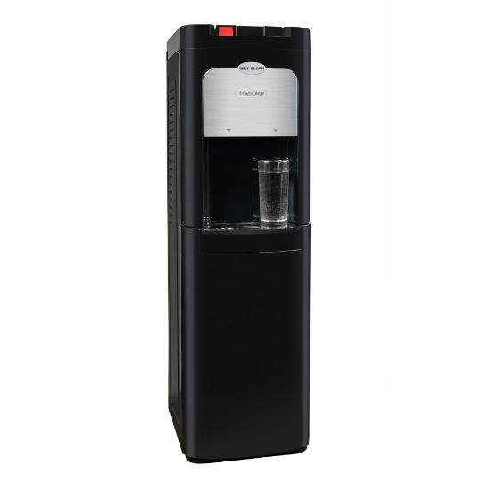 Picture of Igloo Hot & Cold Self-Cleaning Bottom-Load Water Dispenser, 5 Gallon, Black/Stainless