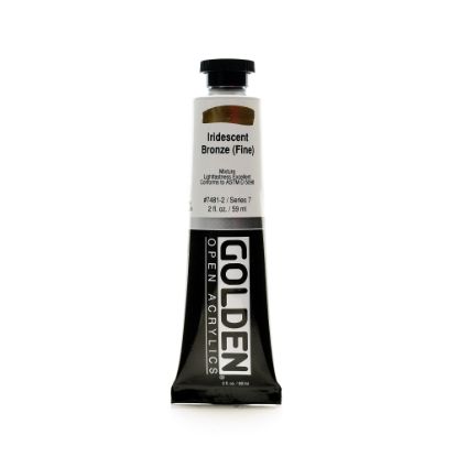 Picture of Golden OPEN Acrylic Paint, 2 Oz Tube, Iridescent Bronze (Fine)