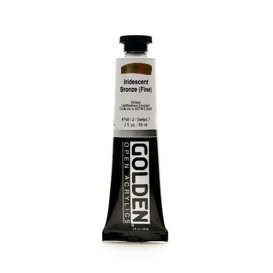 Picture of Golden OPEN Acrylic Paint, 2 Oz Tube, Iridescent Bronze (Fine)