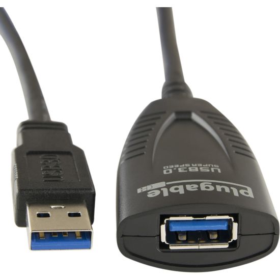 Picture of Plugable - USB extension cable - USB Type A (M) to USB Type A (F) - USB 3.0 - 16.4 ft