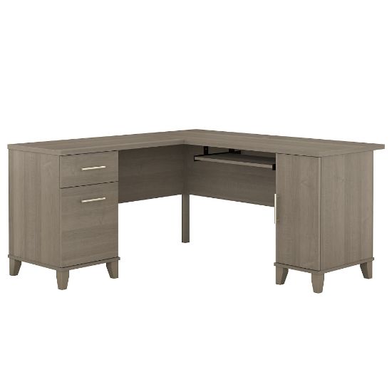 Picture of Bush Business Furniture Somerset 60inW L-Shaped Corner Desk, Ash Gray, Standard Delivery