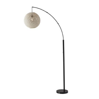 Picture of Adesso Havana Arc Lamp, 76-1/2inH, Cream Shade/Bronze Base