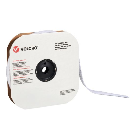 Picture of VELCRO Brand Individual Self Stick Tape, Hook, 1in x 75ft, White