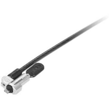 Picture of Lenovo NanoSaver MasterKey Cable Lock - Master Keyed Lock - Black - Carbon Steel, Plastic - 5.91 ft - For Notebook, Tablet, Monitor, Desktop Computer