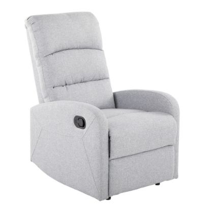 Picture of LumiSource Dormi Contemporary Fabric Recliner Chair, Gray