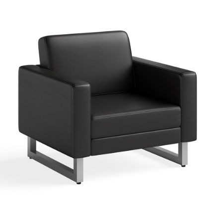 Picture of Safco Mirella Lounge Chair, Black/Silver