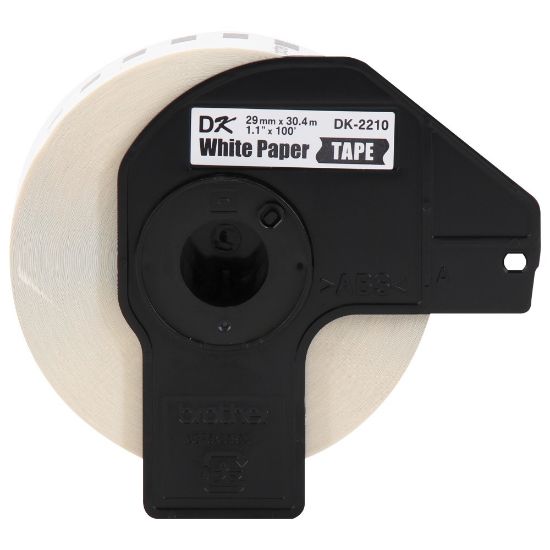 Picture of Brother DK2210 Continuous-Length Paper Tape, 1 1/7in x 100ft, White