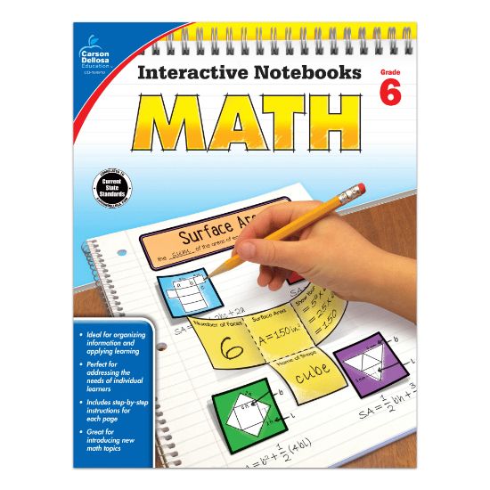 Picture of Carson-Dellosa Interactive Notebook For Math, Grade 6