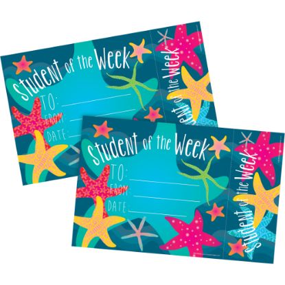 Picture of Barker Creek Kai Ola Awards & Bookmarks, Student of the Week, 8-1/2in x 5-1/2in, Set Of 60