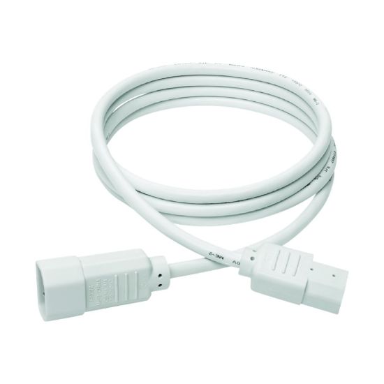 Picture of Eaton Tripp Lite Series PDU Power Cord, C13 to C14 - 10A, 250V, 18 AWG, 6 ft. (1.83 m), White - Power extension cable - IEC 60320 C14 to power IEC 60320 C13 - AC 100-250 V - 10 A - 6 ft - white