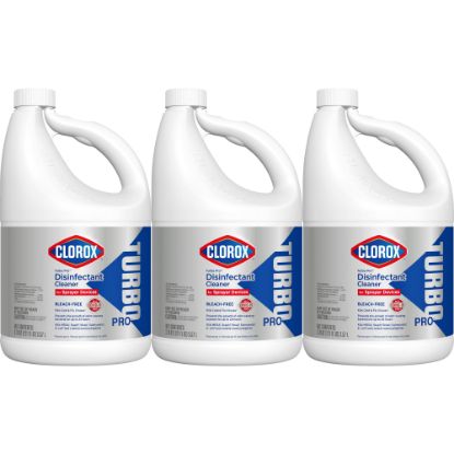 Picture of Clorox Turbo Pro Bleach-Free Disinfectant Cleaner for Sprayer Devices, 121 Oz, Case Of 3