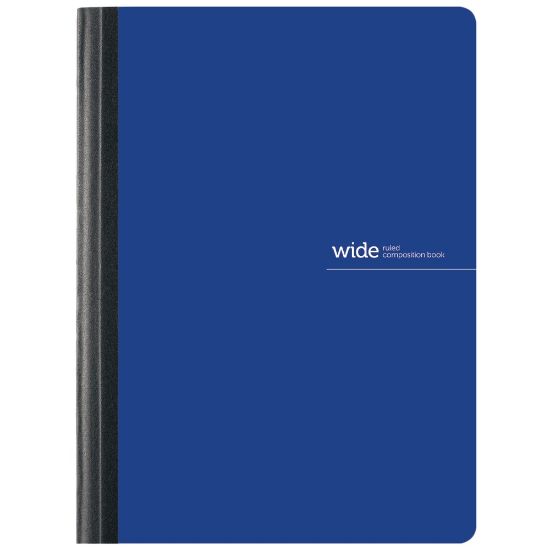 Picture of Office Depot Brand Poly Composition Book, 7-1/2in x 9-3/4in, Wide Ruled, 80 Sheets, Blue