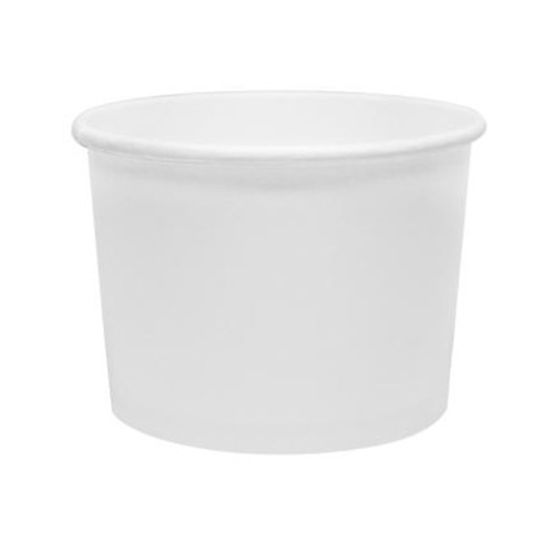 Picture of Karat Lined Paper Food Containers, 10 Oz, White, Case Of 1,000 Containers