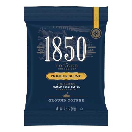 Picture of Folgers 1850 Coffee Fraction Single-Serve Packs, Pioneer Blend, Carton Of 24