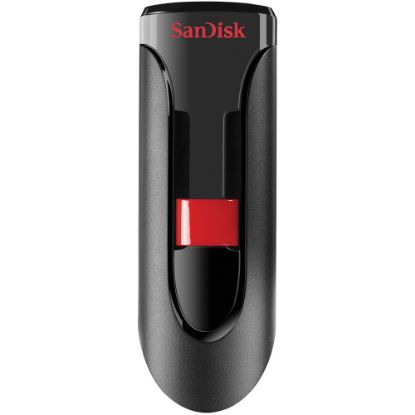 Picture of SanDisk Cruzer Glide USB 2.0 Flash Drive, 64GB, Black