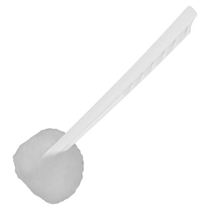 Picture of Genuine Joe Toilet Bowl Mop - 4.50in Head - 12in Plastic Handle - Acid Resistant, Durable, Long Lasting, Lightweight, Fatigue-free - 100 / Carton - White