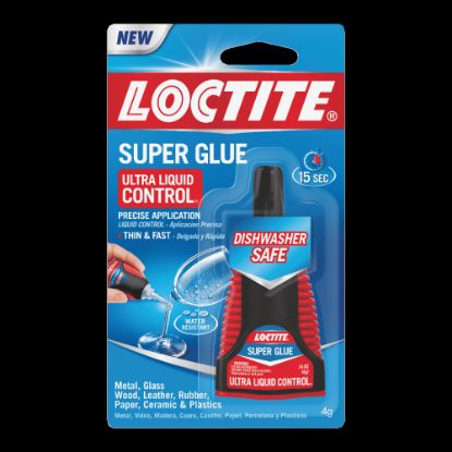 Picture of Loctite Ultra Liquid Super Glue With Control Applicator, 0.14 Oz, Clear