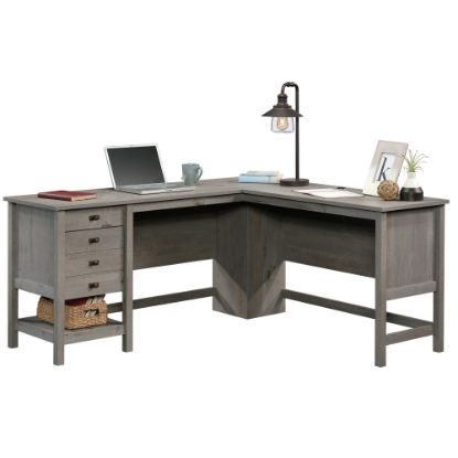 Picture of Sauder Cottage Road 65inW L-Shaped Corner Desk, Mystic Oak