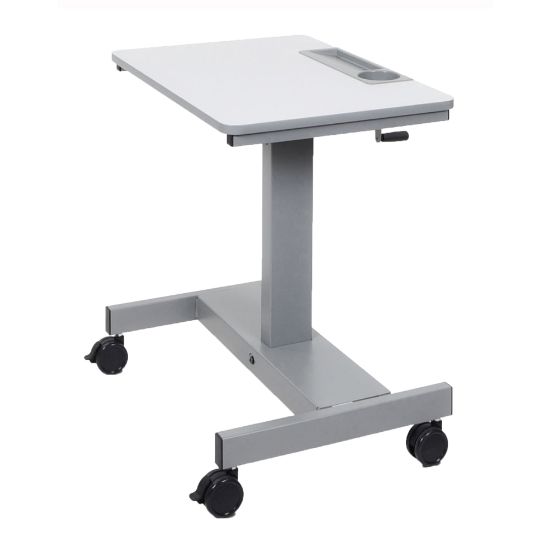 Picture of Luxor Crank Adjustable Sit/Stand 28inW Student Desk, White