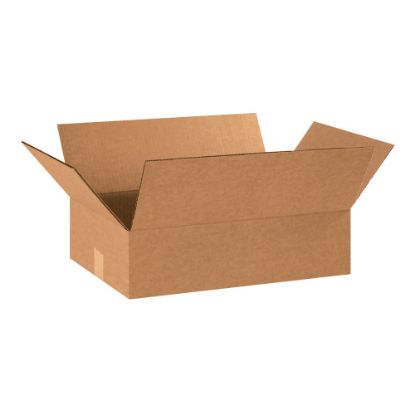 Picture of Partners Brand Flat Corrugated Boxes, 18in x 12in x 5in, Kraft, Pack Of 25