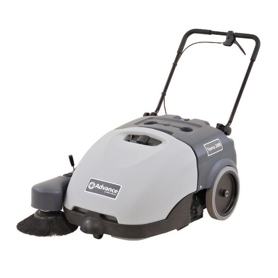 Picture of Advance Terra 28B Cordless Walk-Behind Sweeper, Gray