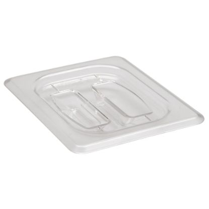 Picture of Cambro Camwear GN 1/8 Handled Covers, Clear, Set Of 6 Covers