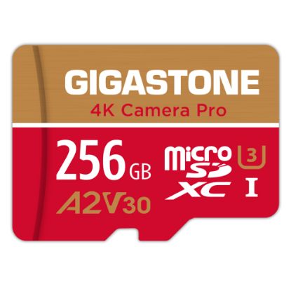 Picture of Dane-Elec Gigastone 4K Class10 U3 A2 V30 Camera Pro MicroSDXC Card, 256GB