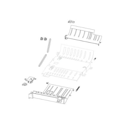 Picture of Lexmark Duplex Assembly with 2 belts, 2 Pulleys