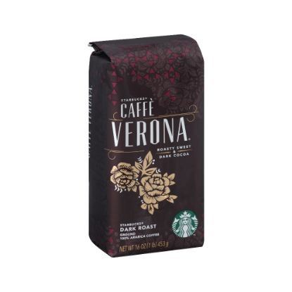 Picture of Starbucks Caffe Verona Ground Coffee, Dark Roast, 1 Lb Per