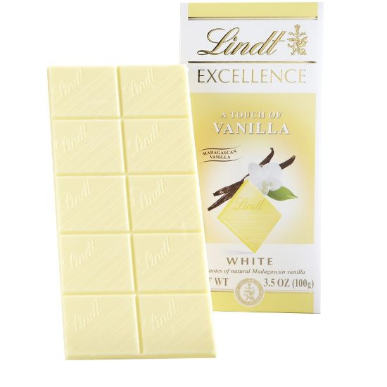 Picture of Lindt Excellence Chocolate, White Coconut Chocolate Bars, 3.5 Oz., Box Of 12