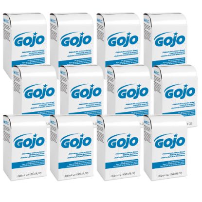 Picture of GOJO Premium Lotion Hand Soap Refills, Waterfall Fragrance, 800 mL, Case Of 12 Refills