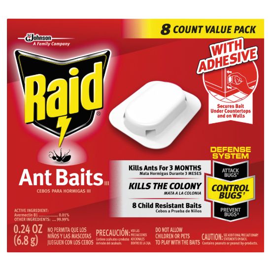 Picture of Raid Ant Bait, III, 0.24 Oz, 8 Bait Cartridges Per Box, Pack Of 12 Boxes