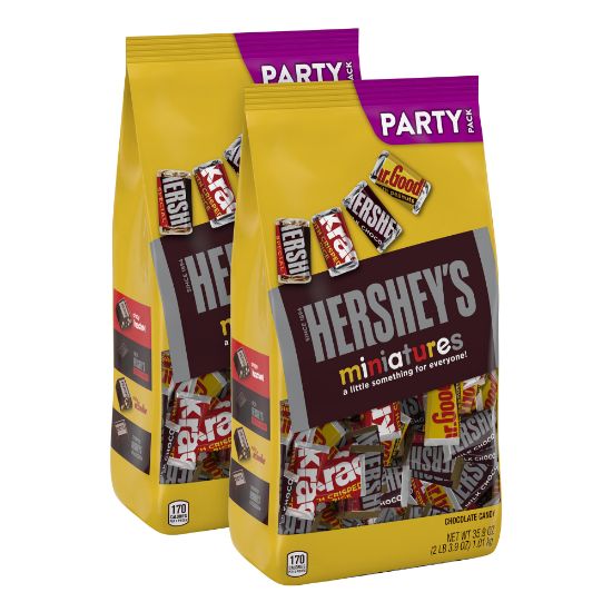 Picture of Hersheys Miniatures Chocolate Mix Assortment, 35.9 Oz, Pack Of 2 Bags