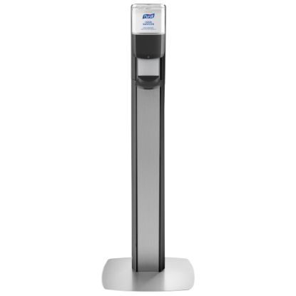 Picture of Purell MESSENGER ES6 Floor Stand With Dispenser, 40inH x 16-3/4inW x 6inD, Graphite