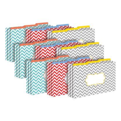 Picture of Barker Creek Tab File Folders, Legal Size, Chevron Beautiful, Pack Of 27 Folders