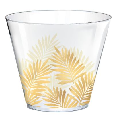 Picture of Amscan Key West Premium Plastic Tumblers, 9 Oz, Clear, Pack Of 30 Tumblers