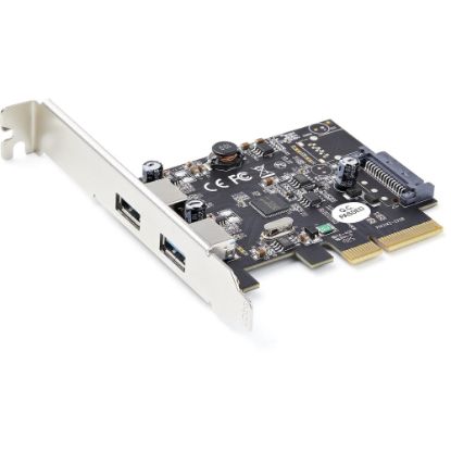 Picture of StarTech.com 2-Port USB PCIe Card 10Gbps/port - USB 3.1/3.2 Gen 2 Type-A PCI Express 3.0 x2 Host Controller Expansion Card