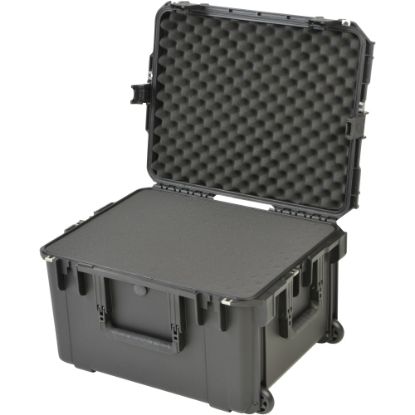 Picture of SKB Cases iSeries Protective Case With Cubed Foam And In-Line Wheels, 22in x 17in x 12-1/2in, Black