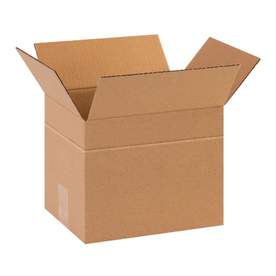 Picture of Partners Brand Multi-Depth Corrugated Boxes, 10in x 8in x 8in, Scored 6in, Kraft, Pack Of 25