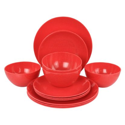 Picture of Martha Stewart Melamine Dinnerware Set, Red