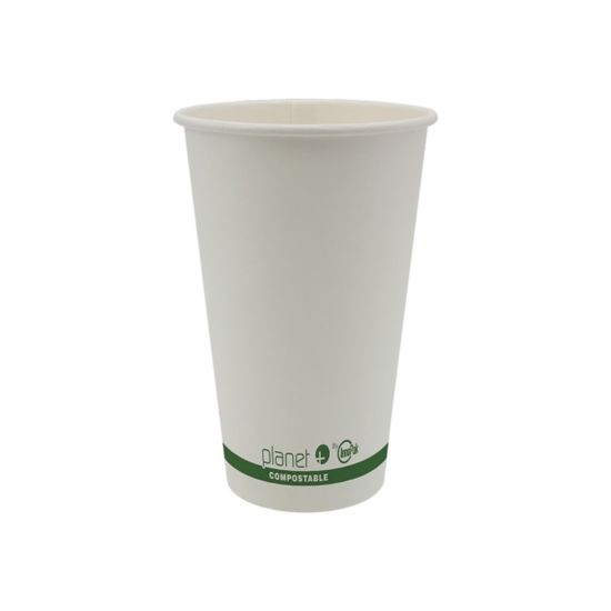 Picture of Planet+ Compostable Hot Cups, 16 Oz, White, Pack Of 1,000 Cups